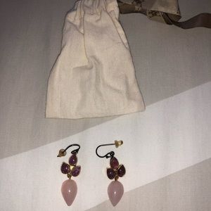 Wendy Mink - Pink & Amethyst Tear Drop Earrings